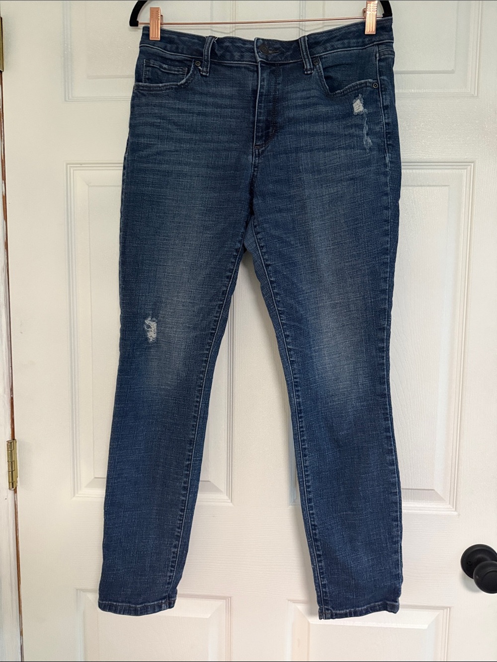 Sonoma Indigo Skinny Jeans with Light Distress
